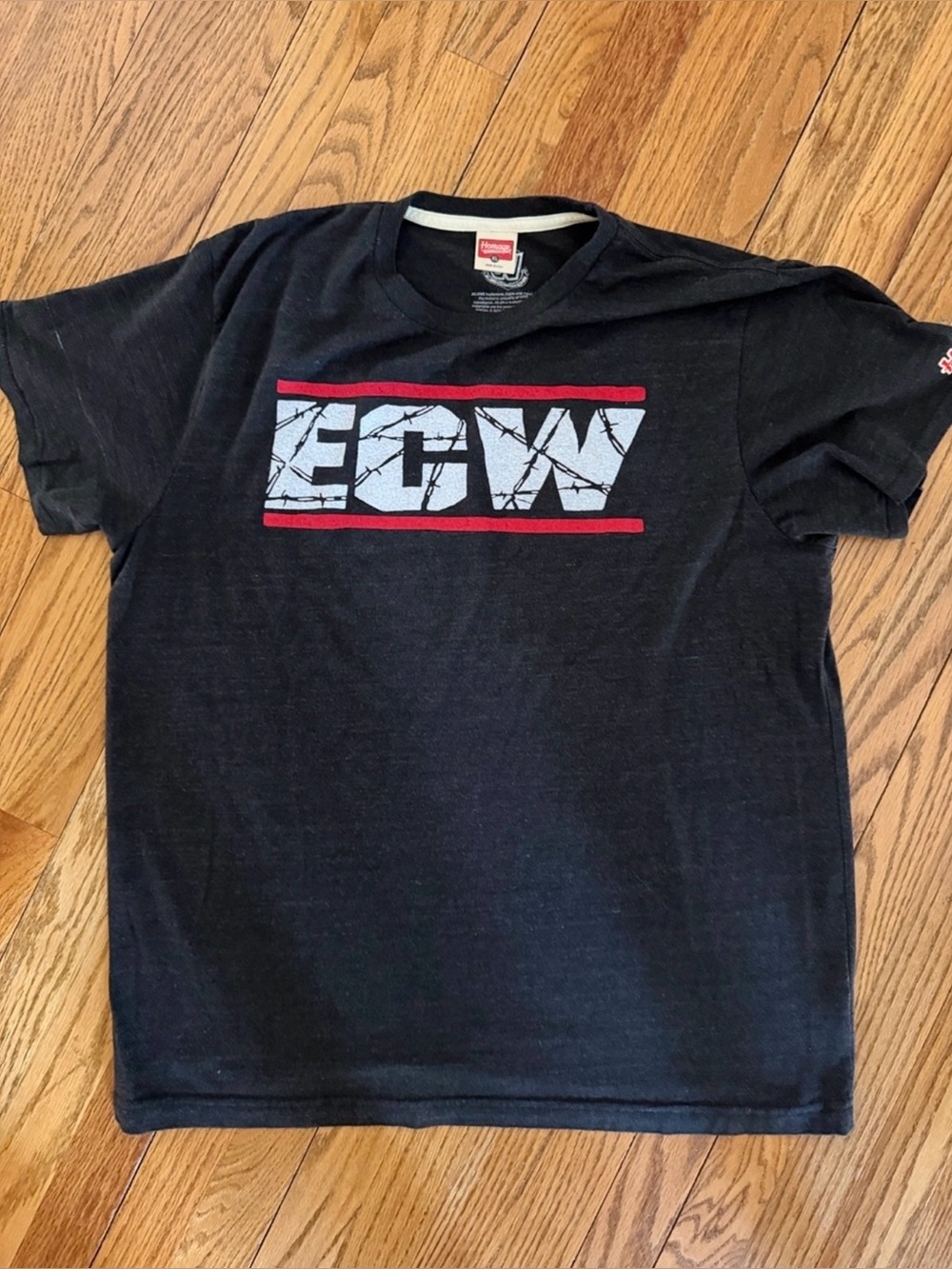 ECW Logo Black Men's Graphic T‑Shirt